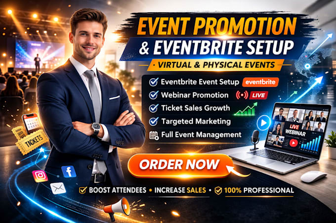 assist in creating and setting up eventbrite event