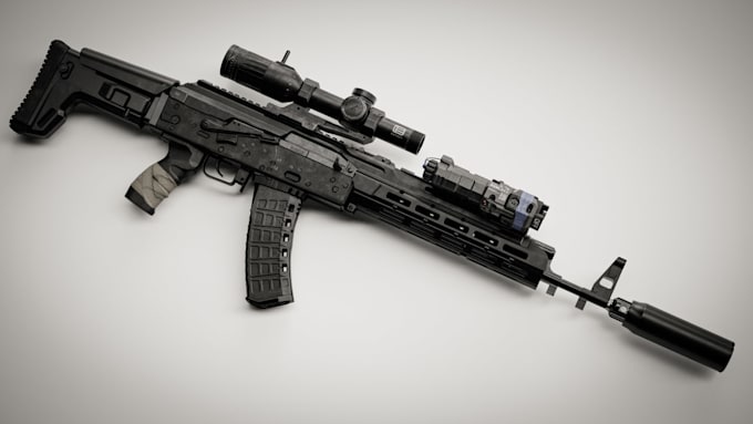 model game ready weapon for games