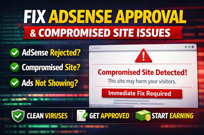 fix adsense rejection, policy issues, and get your website ready for approval