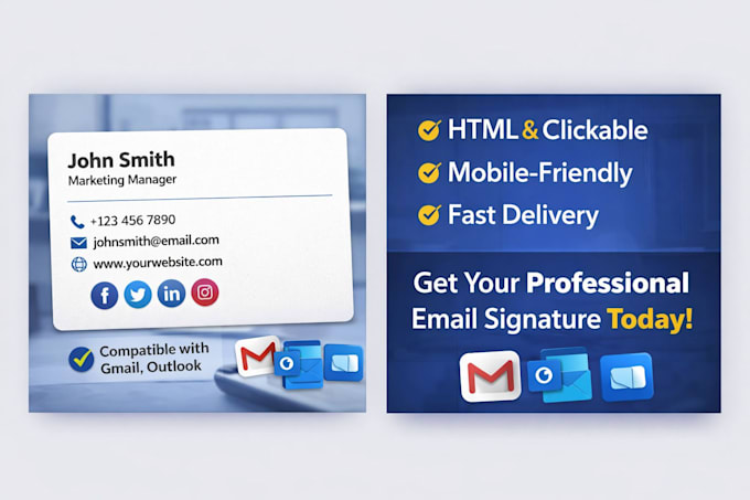 design a professional email signature