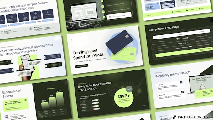 write and design pitch deck, startup or company powerpoint presentation