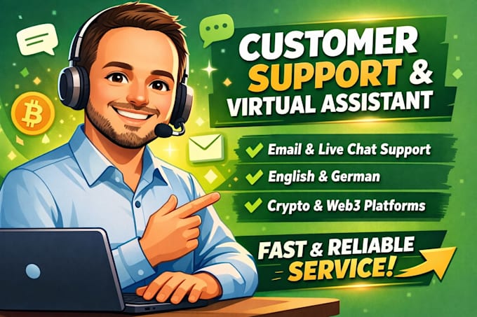 provide professional email and chat customer support in english and german