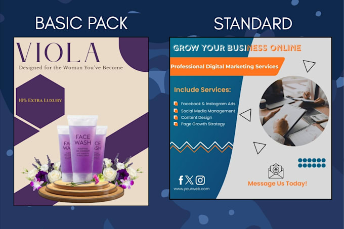 create creative posters for social media marketing