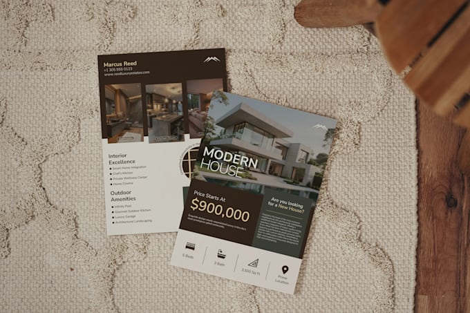 design modern real estate flyers