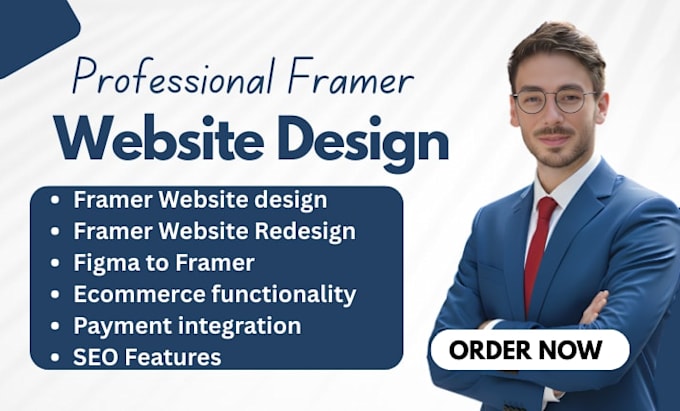 do framer website design, framer website redesign, figma to framer, fix framer