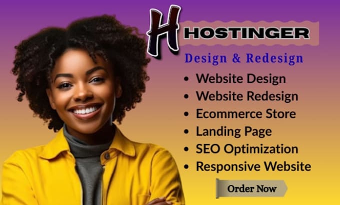 hostinger website design, fix hostinger website redesign hostinger website seo