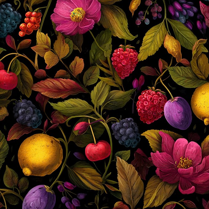 draw realistic plants, vegetables, fruits