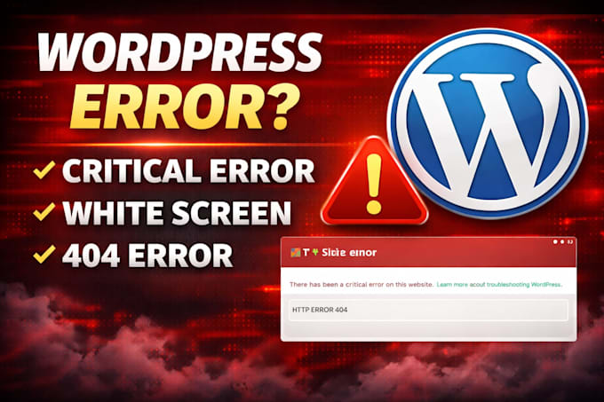fix wordpress bugs, errors and technical issues