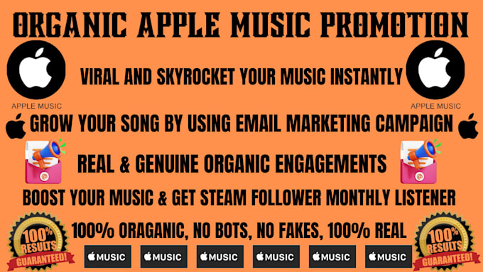 do best organic apple music promotion for super fast growth using email ads