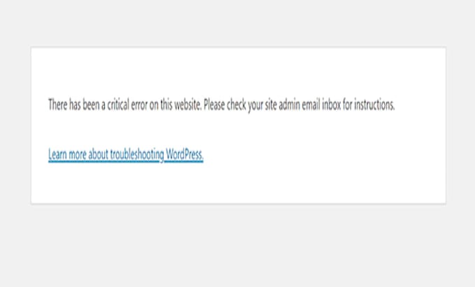 fix wordpress white screen of death, fatal error, or critical error fast
