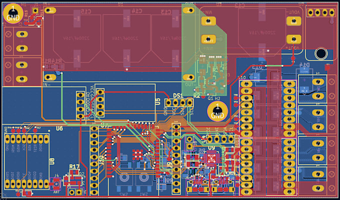esp32, lora, and iot schematic with professional pcb layout