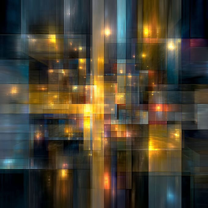 paint digital professional abstract art by hand