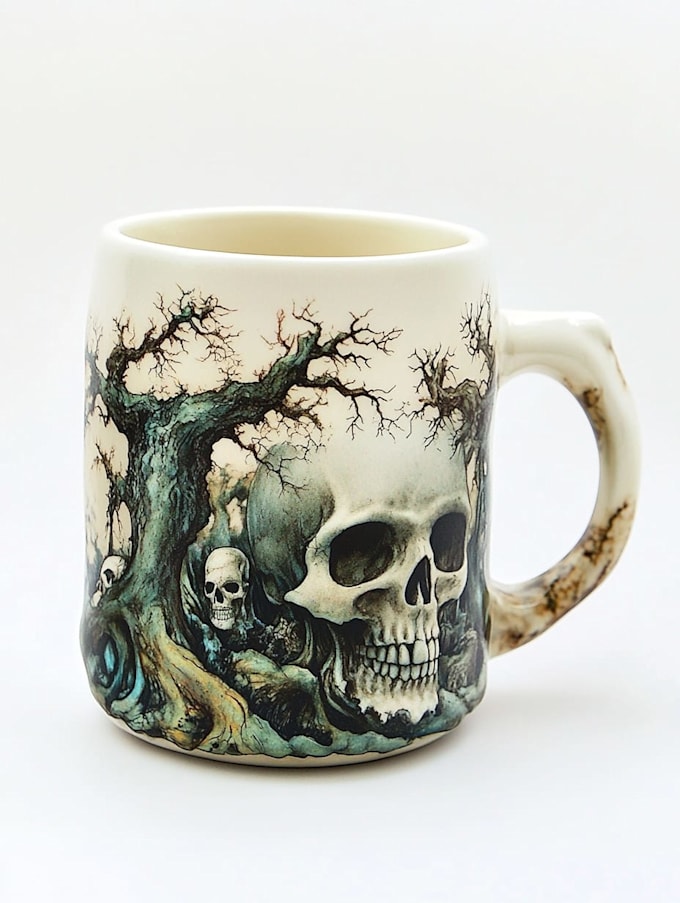illustrate a marvelous custom coffee mug design for you