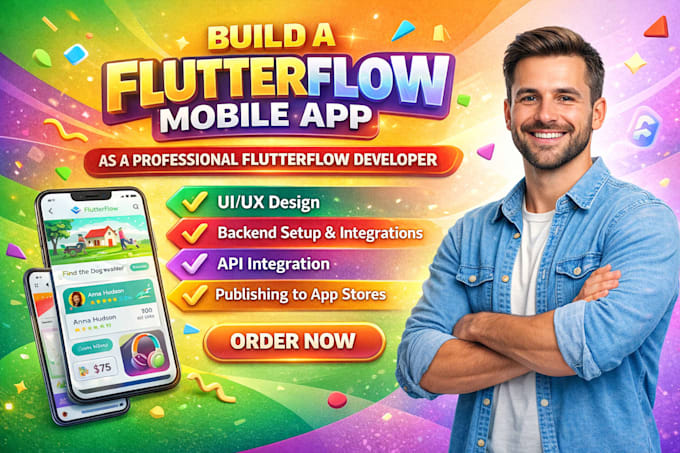 build a flutterflow mobile app as a professional flutterflow developer