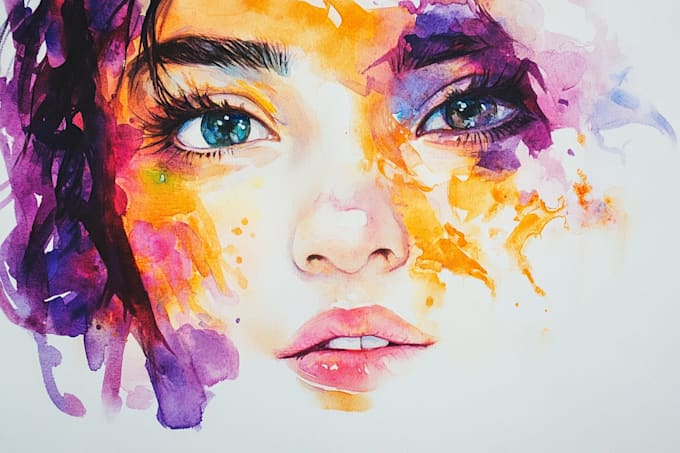 draw a unique watercolor illustration