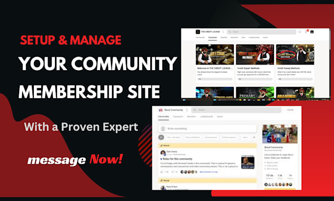 setup mighty networks community, membership website, online course