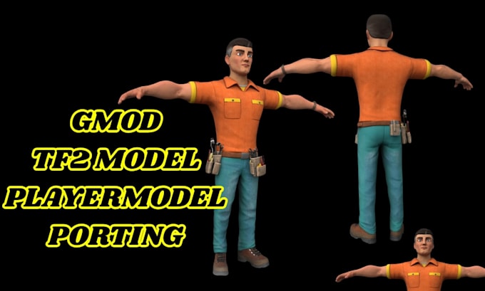 port and edit playermodels for tf2, l4d2, gmod, sfm vrchat avatar, mmd model