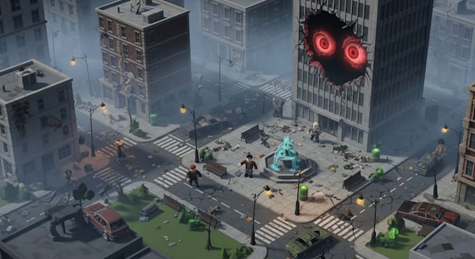 create roblox game with map design, animation, gui, lua scripting, 3d model