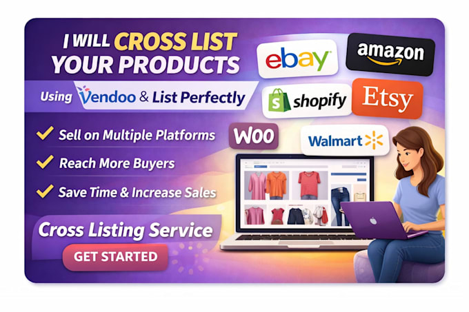 cross list products using vendoo and list perfectly