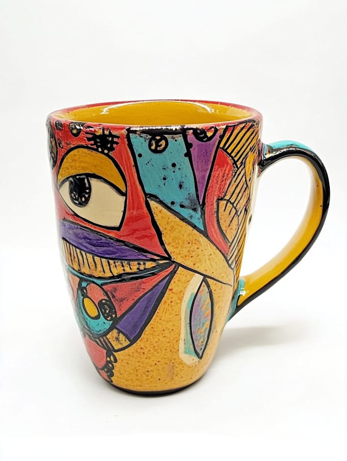 create a custom coffee mug design or coffee cup design