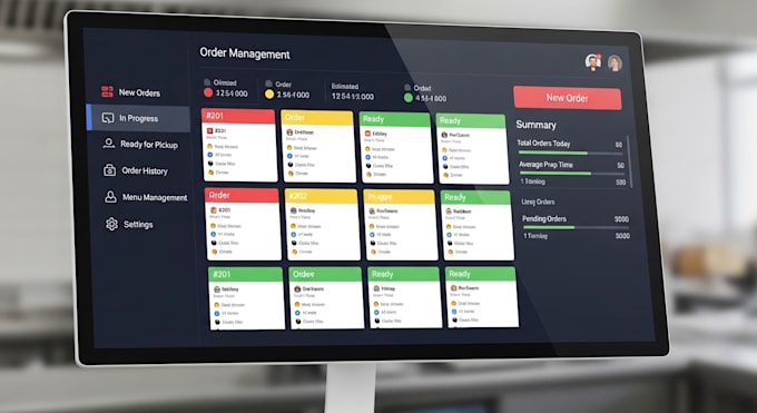 design a modern restaurant website food delivery website