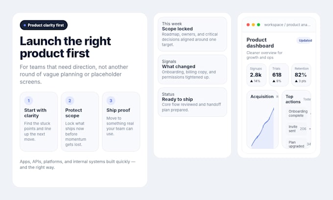 build your saas mvp, client portal, or custom web app
