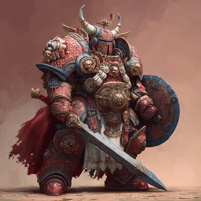 draw warhammer illustration based on your description