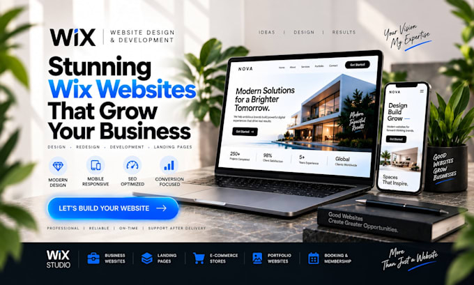 build wix website redesign wix website design wix landing page wix development