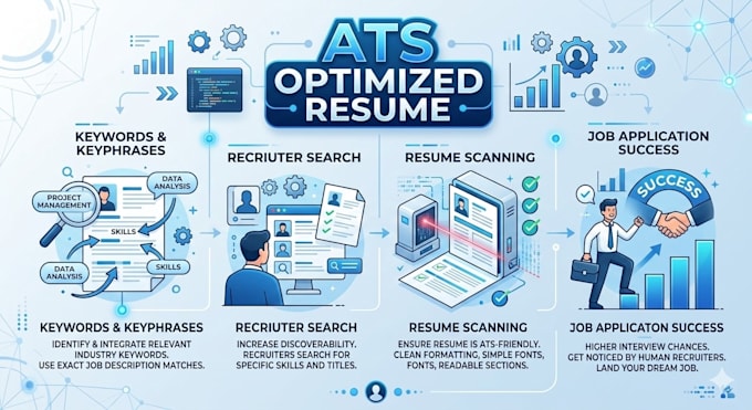 write an ats optimized resume that gets noticed by recruiters