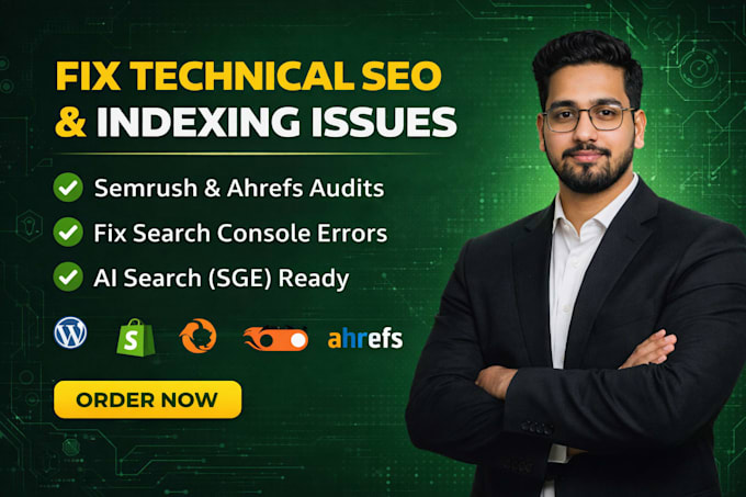 on page fix technical seo errors search console indexing issues semrush ahrefs