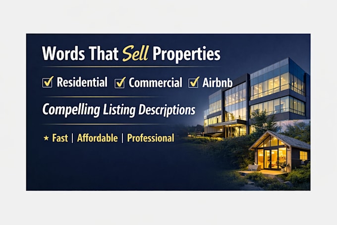 write property listings that attract buyers fast