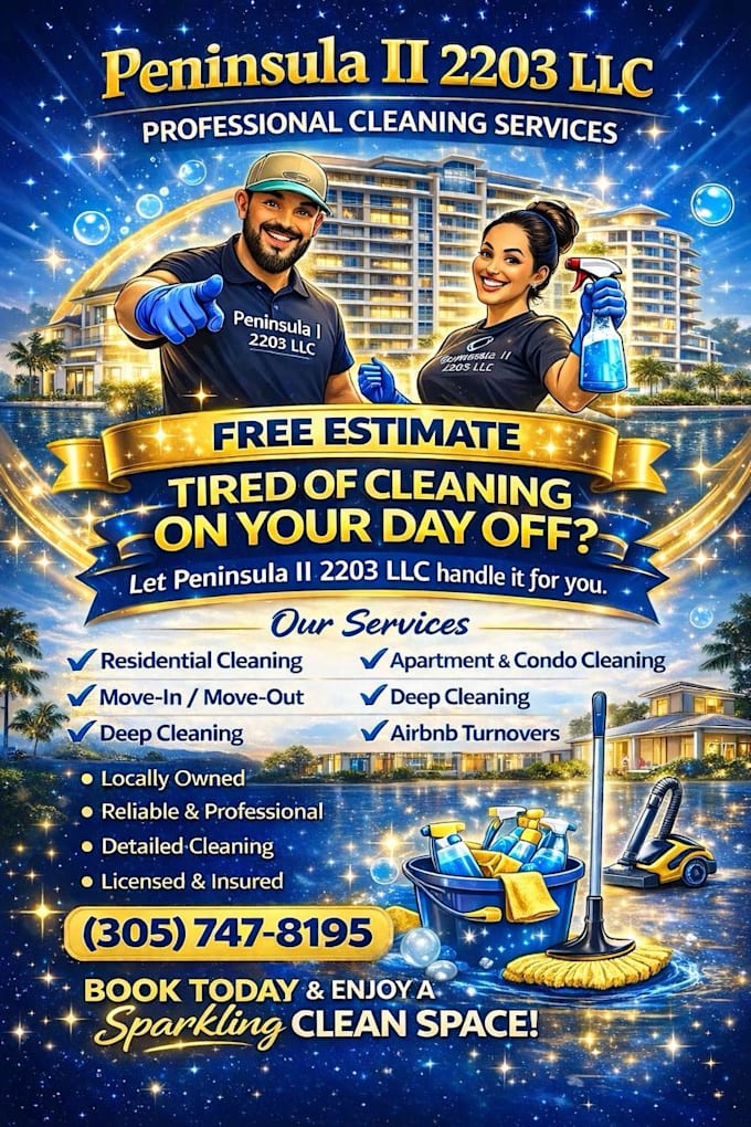 Design a professional cleaning services flyer for your business by ...