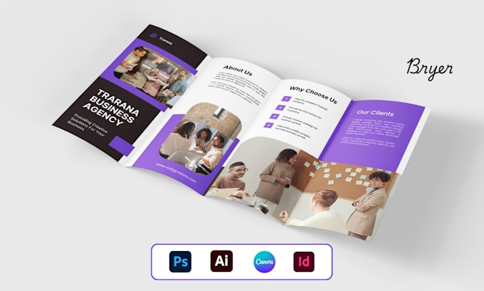 trifold brochure design company profile product catalog bifold trifold brochure