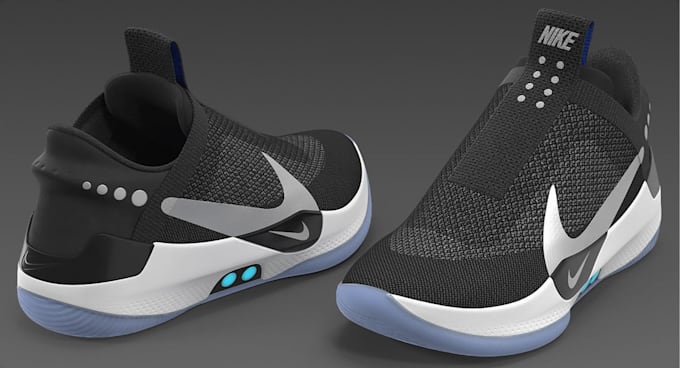 do 3d shoe model, render with 360 animation