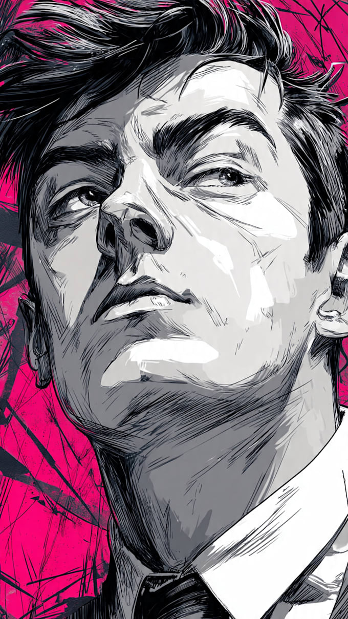 do comic style potrait design