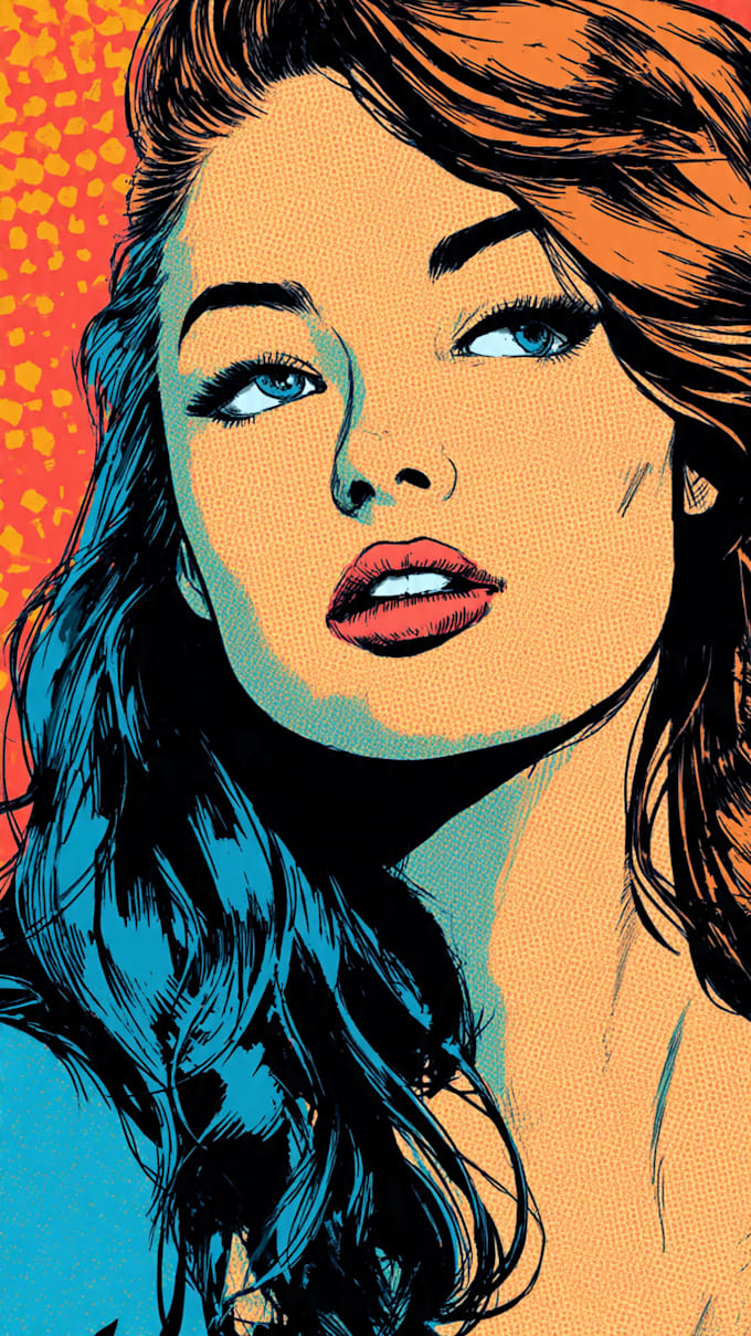 make pop art or comic style portrait