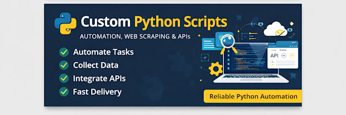create python automation scripts and api integrations