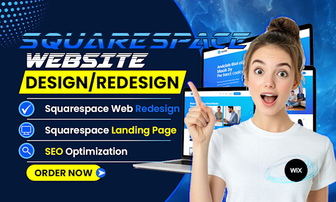 create squarespace website design or redesign custom squarespace development