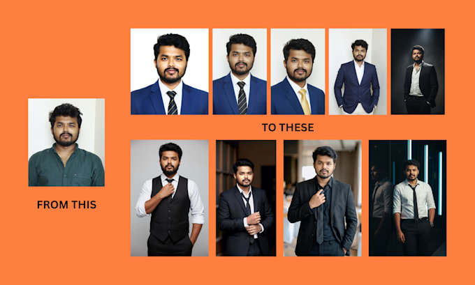 make professional profile photo for linkedin and more in 24h
