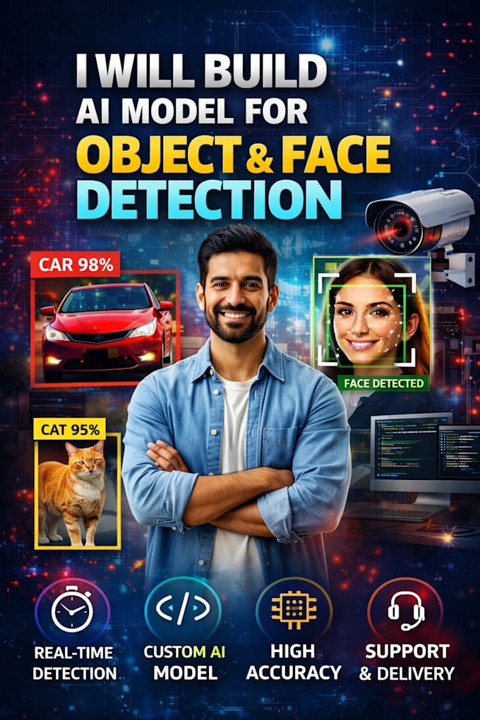 build ai model for object and face detection