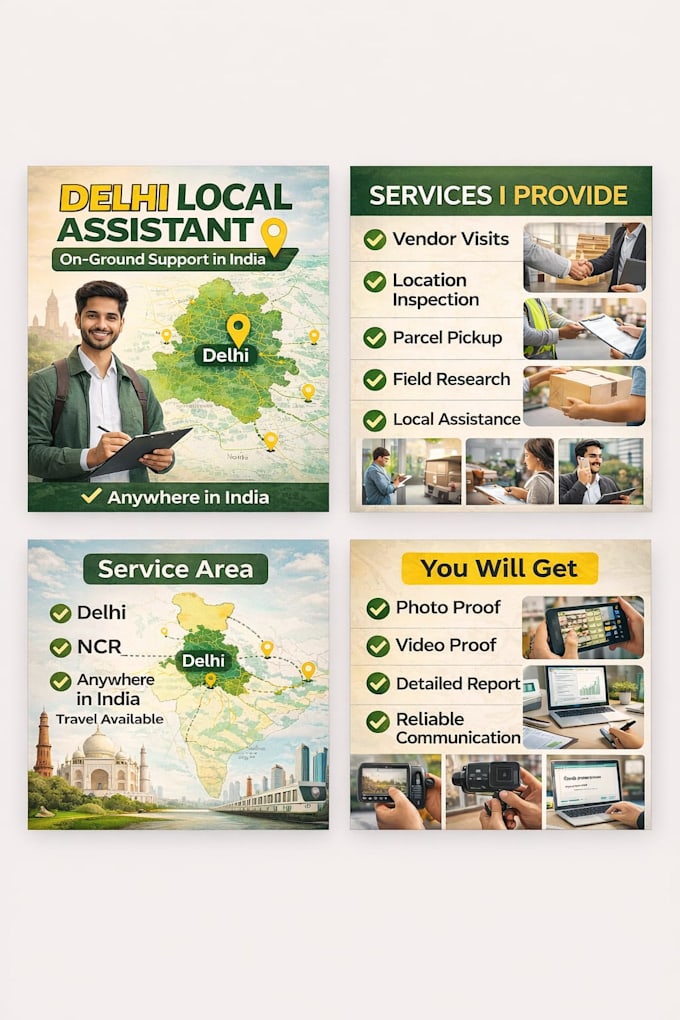 be your trusted delhi local assistant for any onground task