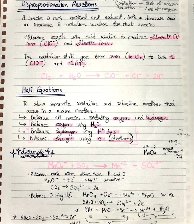 handwrite notes and letters