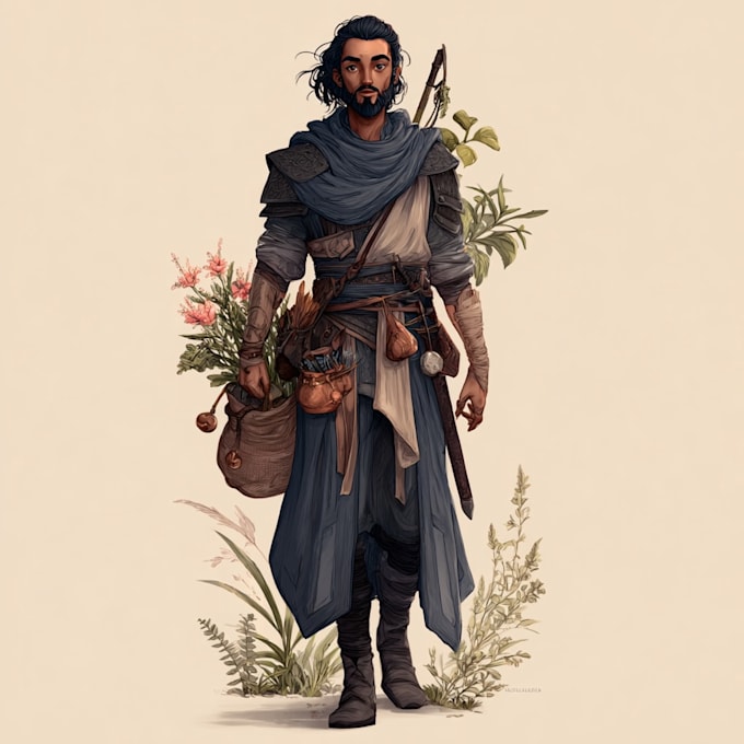 fantasy character art and unique fantasy character