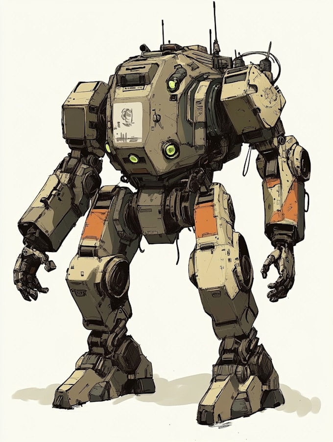 high quality robot, mecha concepts