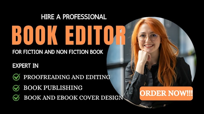 expertly edit, proofread and format fiction and non fiction book
