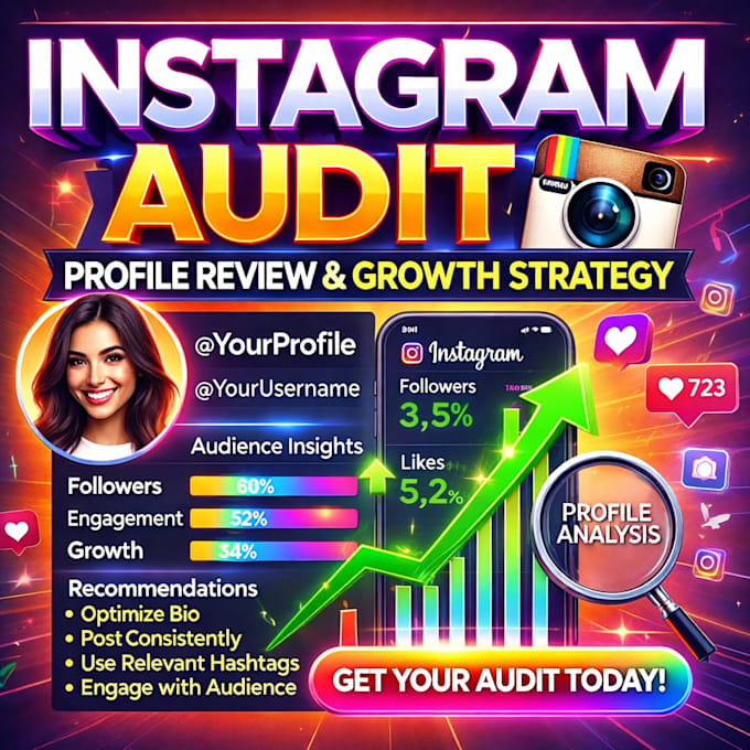 do an instagram profile audit and give growth tips