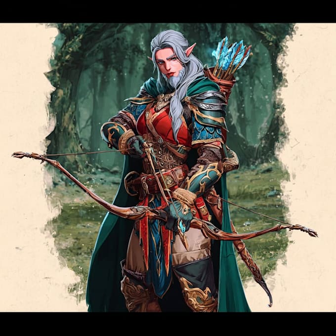 dnd character art and dnd character art