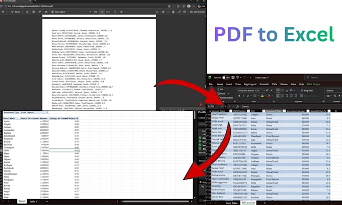Accurate data entry pdf conversion and excel automation by ...