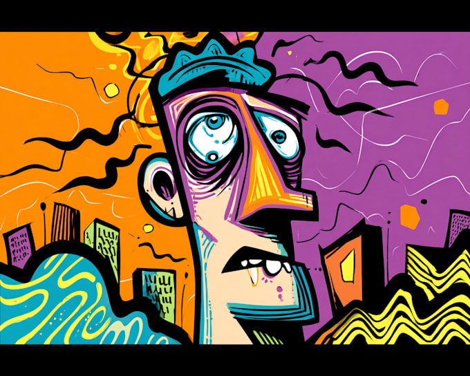 create street style graffiti art for you