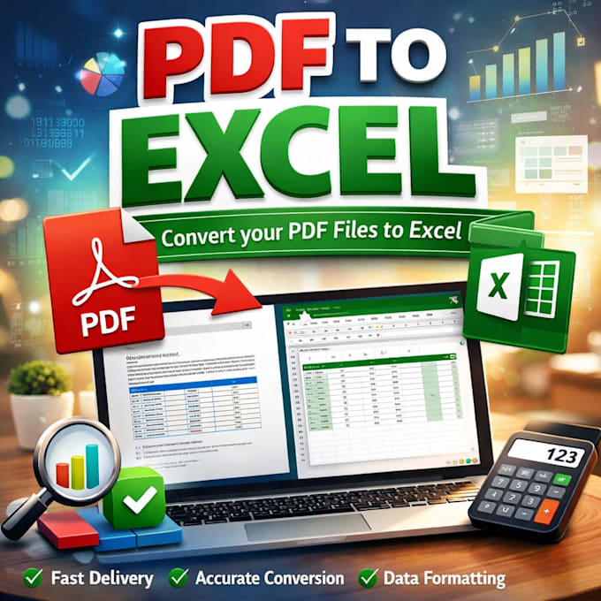 convert pdf to excel, data entry fast and accurate in 24 hours